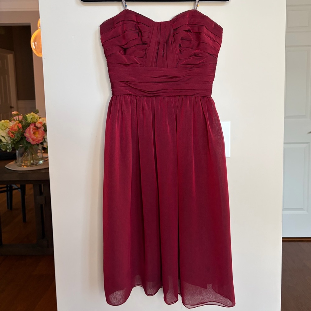 Monique Lhuillier ML strapless dress holiday